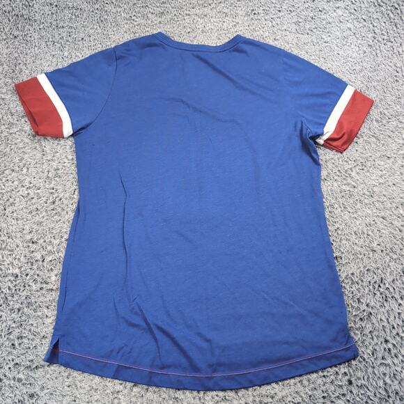 Chicago Cubs Shirt Adult Extra Large Blue Short Sleeve MLB Baseball Graphic Nike - Picture 5 of 6